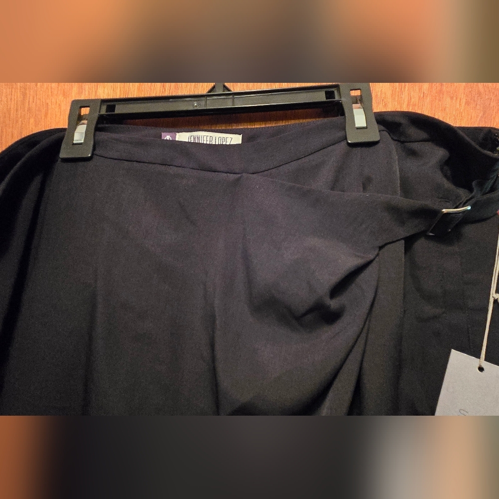 Jennifer Lopez Beautiful Black Draped Front Trousers Sz14 NWT - Picture 2 of 6